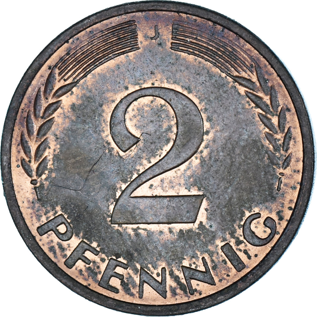 Coin, GERMANY - FEDERAL REPUBLIC, 2 Pfennig, 1969