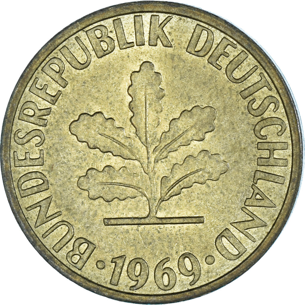 Munten, Duitsland, 5 Pfennig, 1969