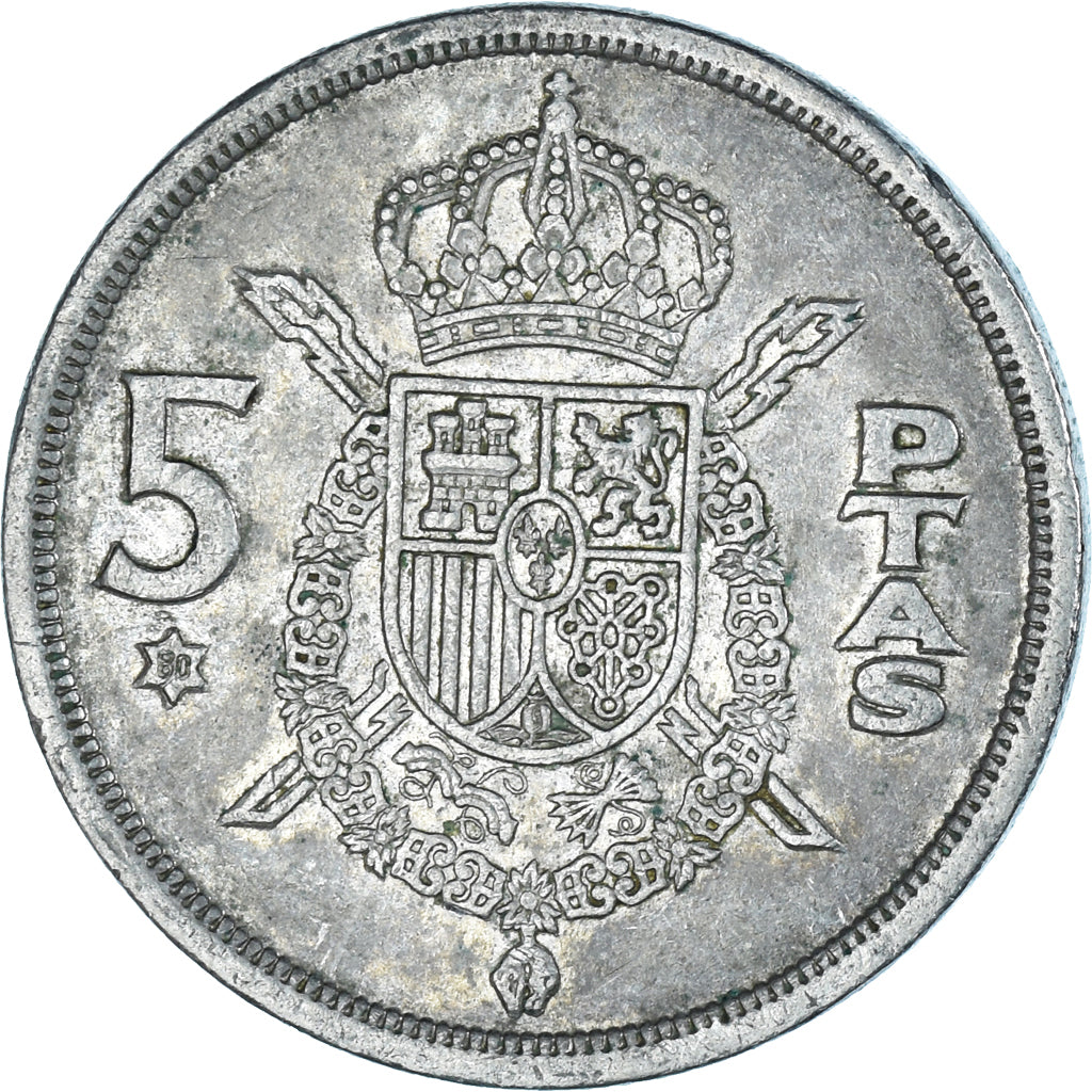 Münze, Spanien, 5 Pesetas, 1975