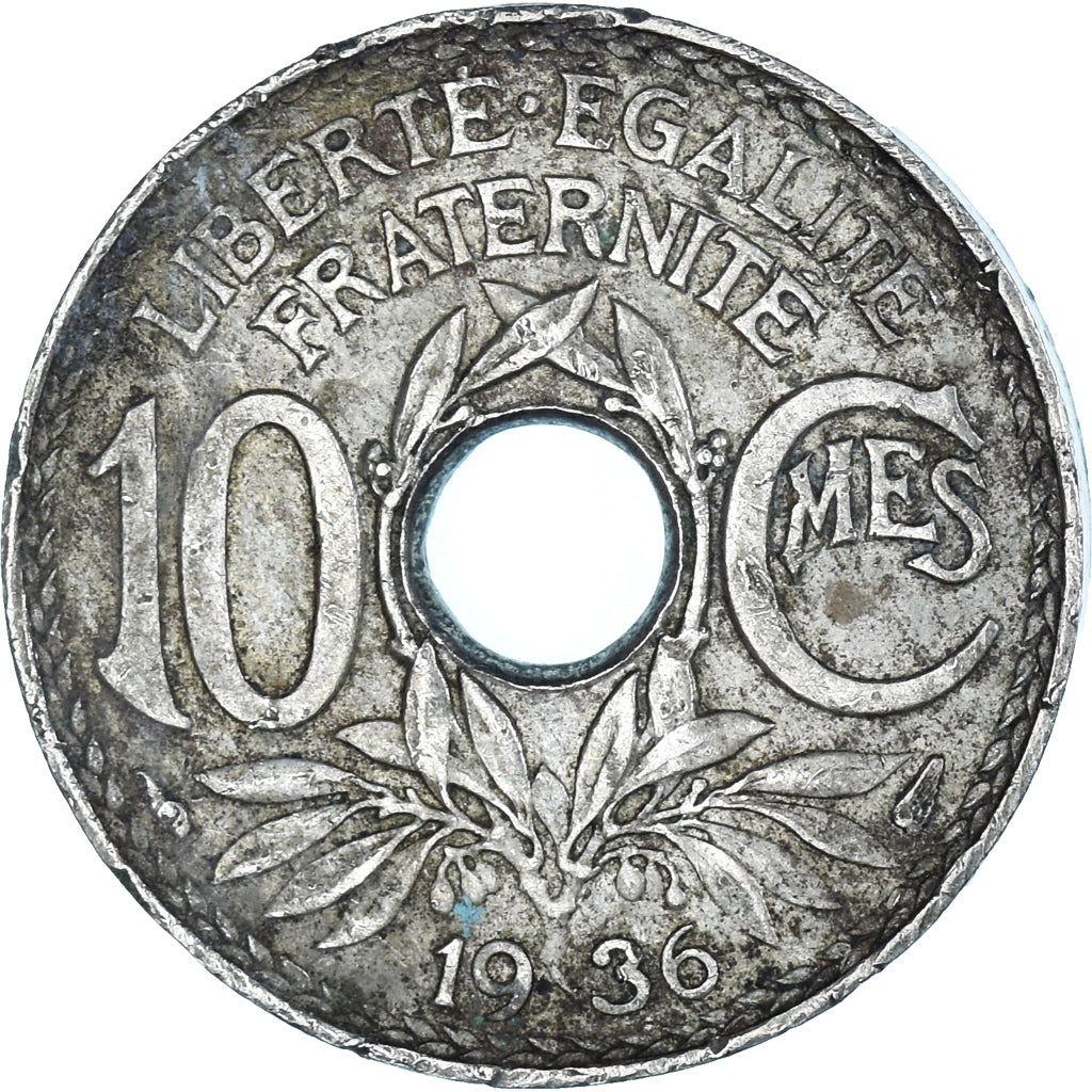 Münze, Frankreich, 10 Centimes, 1936
