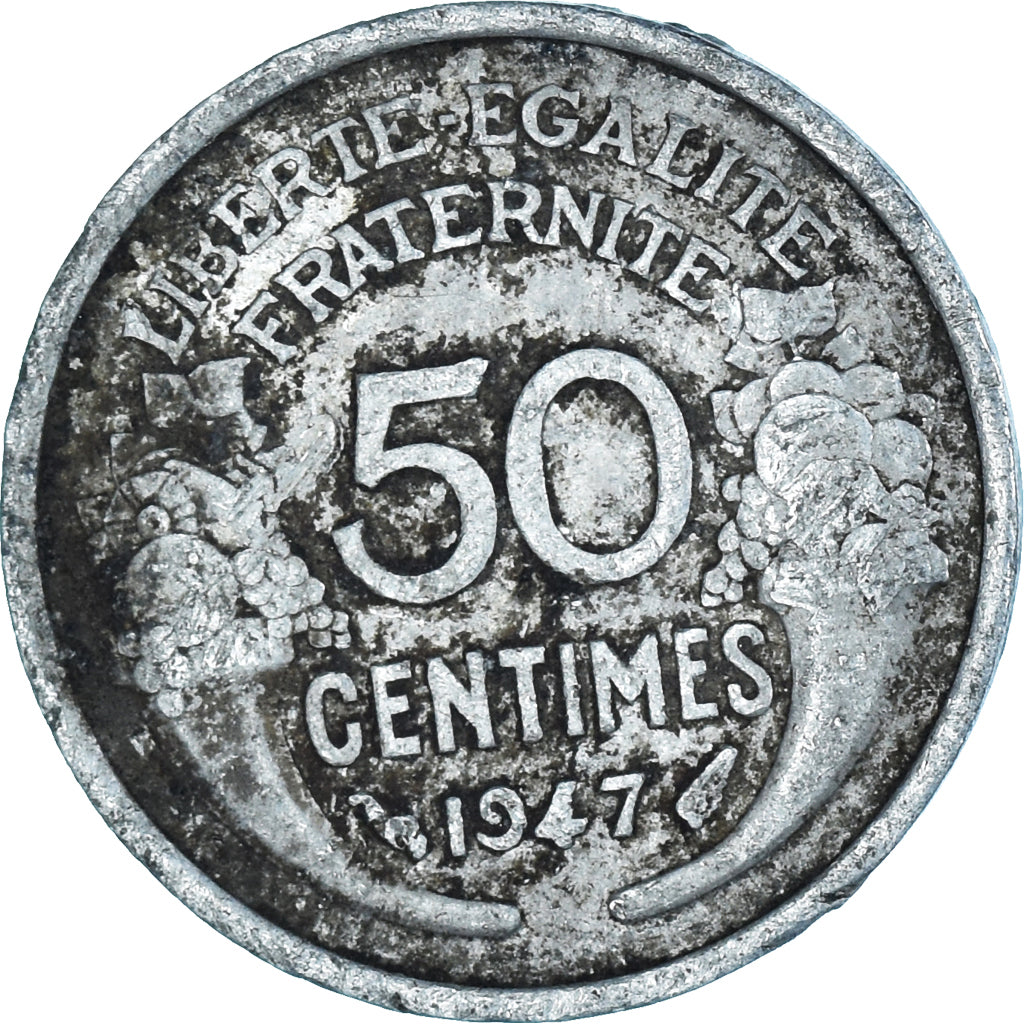 Coin, France, 50 Centimes, 1947