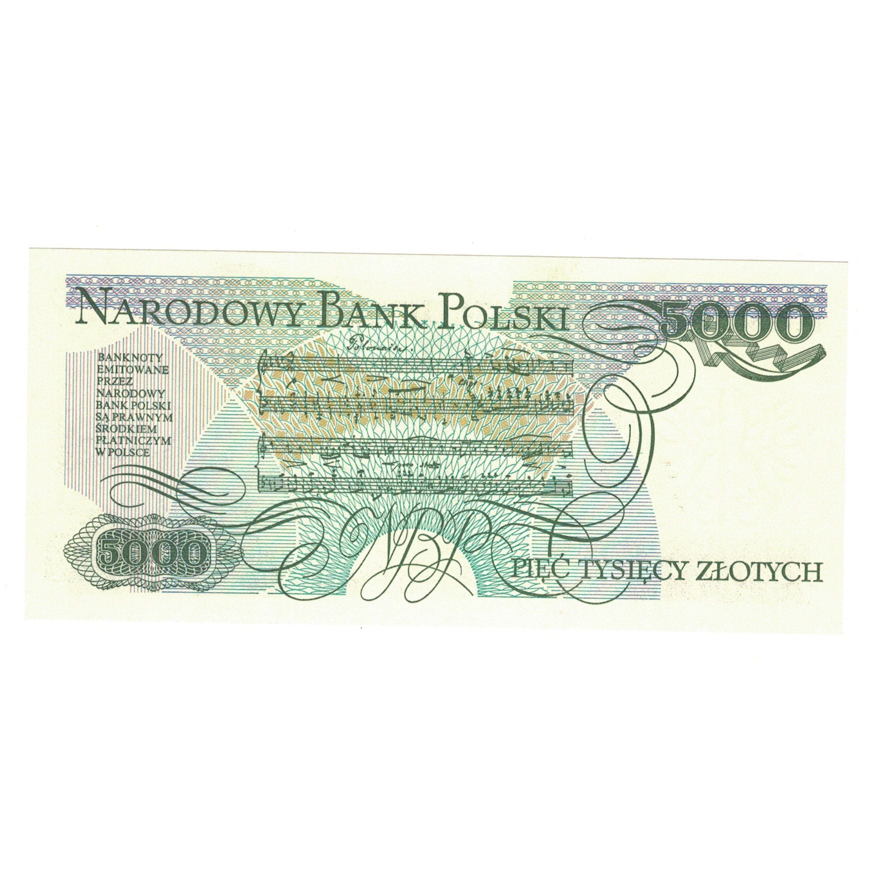 Banconote, Polonia, 5000 Zlotych, 1988, 1988-12-01, KM:150c, FDS