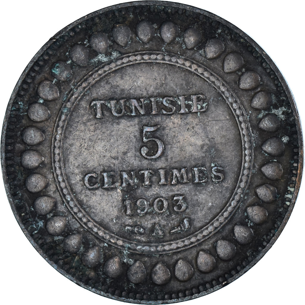 Moneta, Tunisia, 5 Centimes, 1903