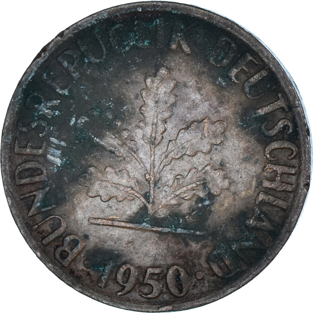 Moneta, Niemcy, Pfennig, 1950