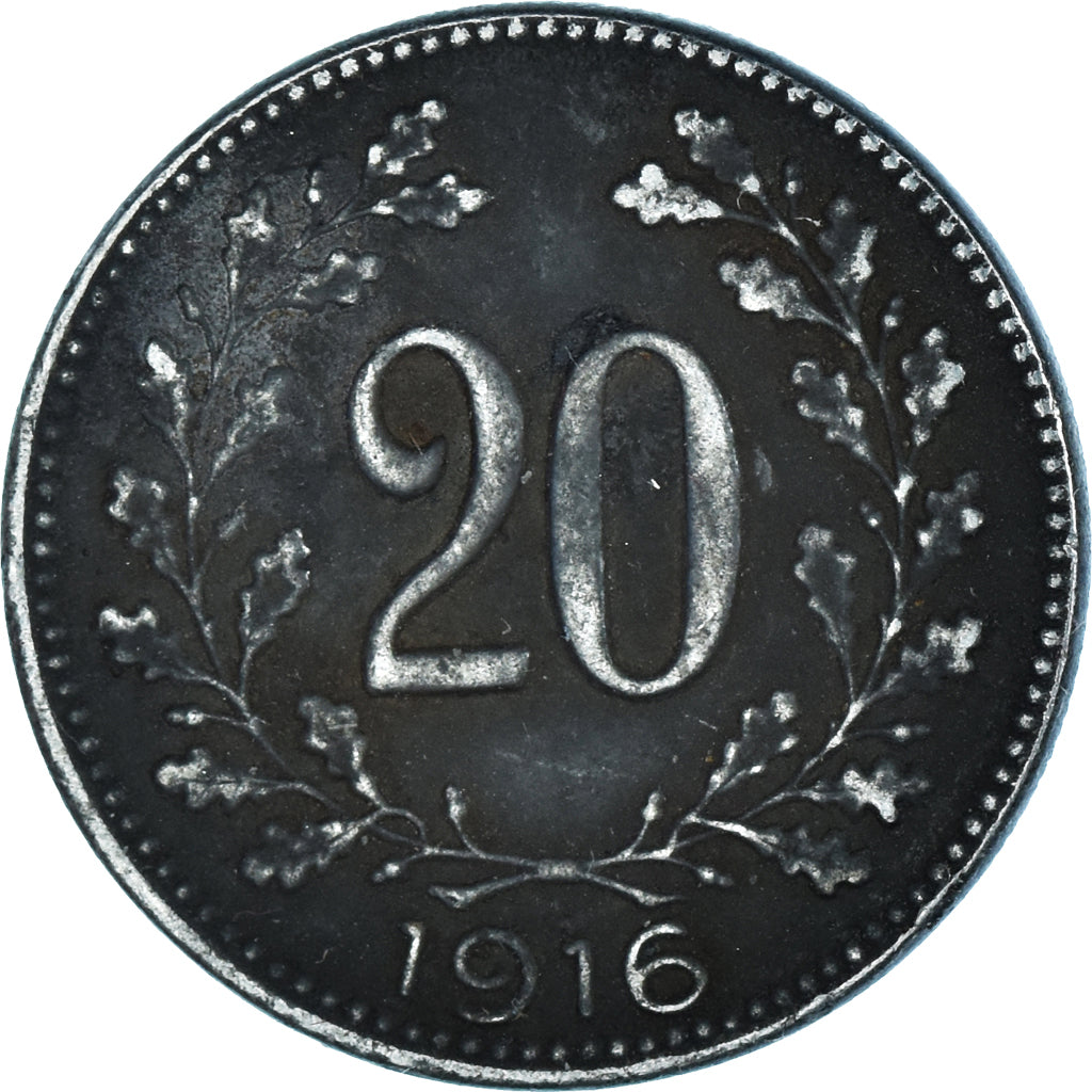 Moneda, Austria, 20 Heller, 1916