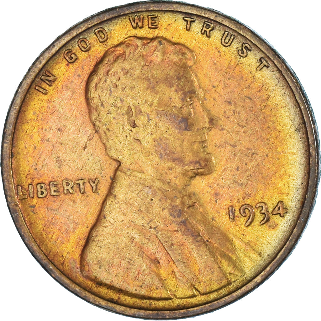 Moneda, Estados Unidos, Cent, 1934