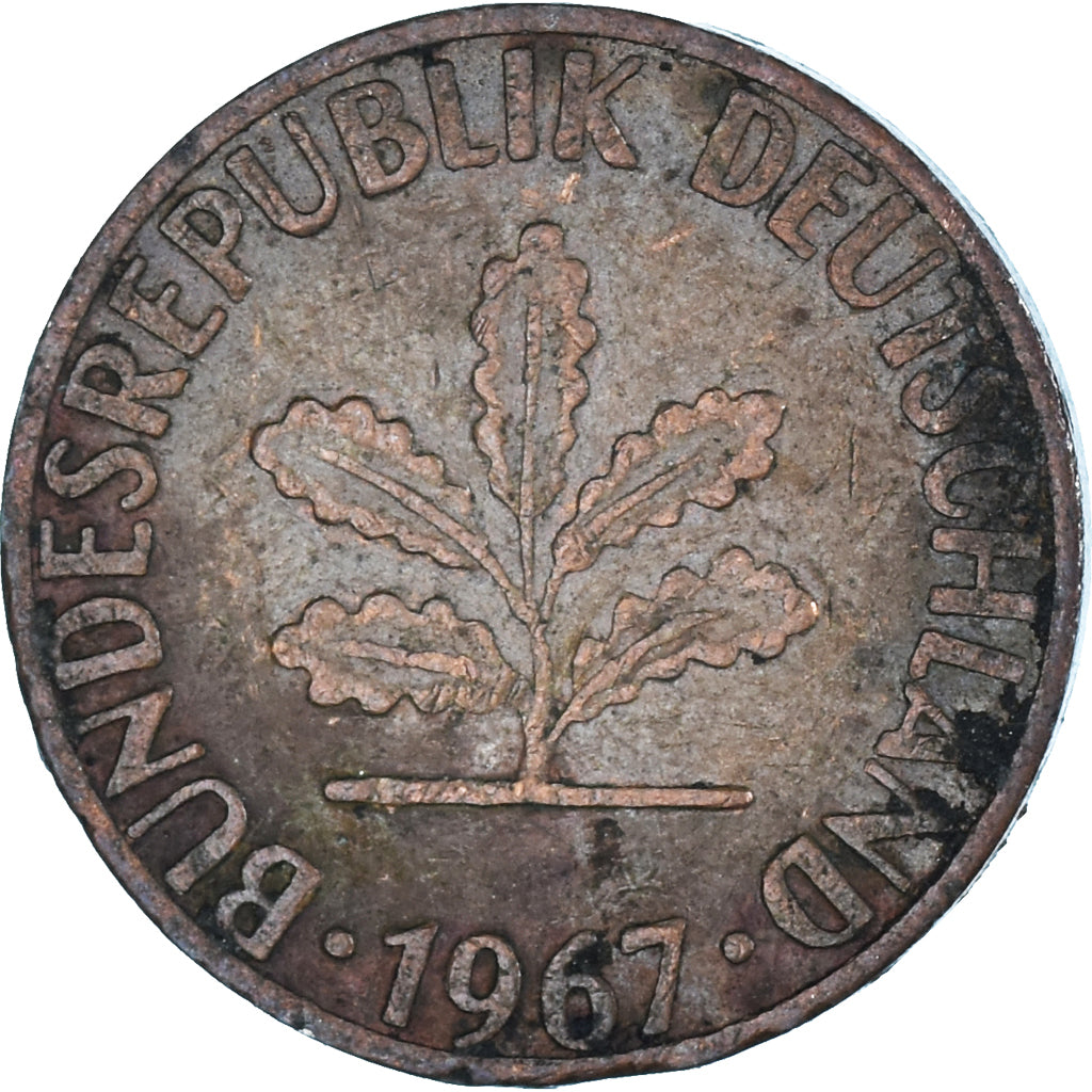 Coin, GERMANY - FEDERAL REPUBLIC, Pfennig, 1967