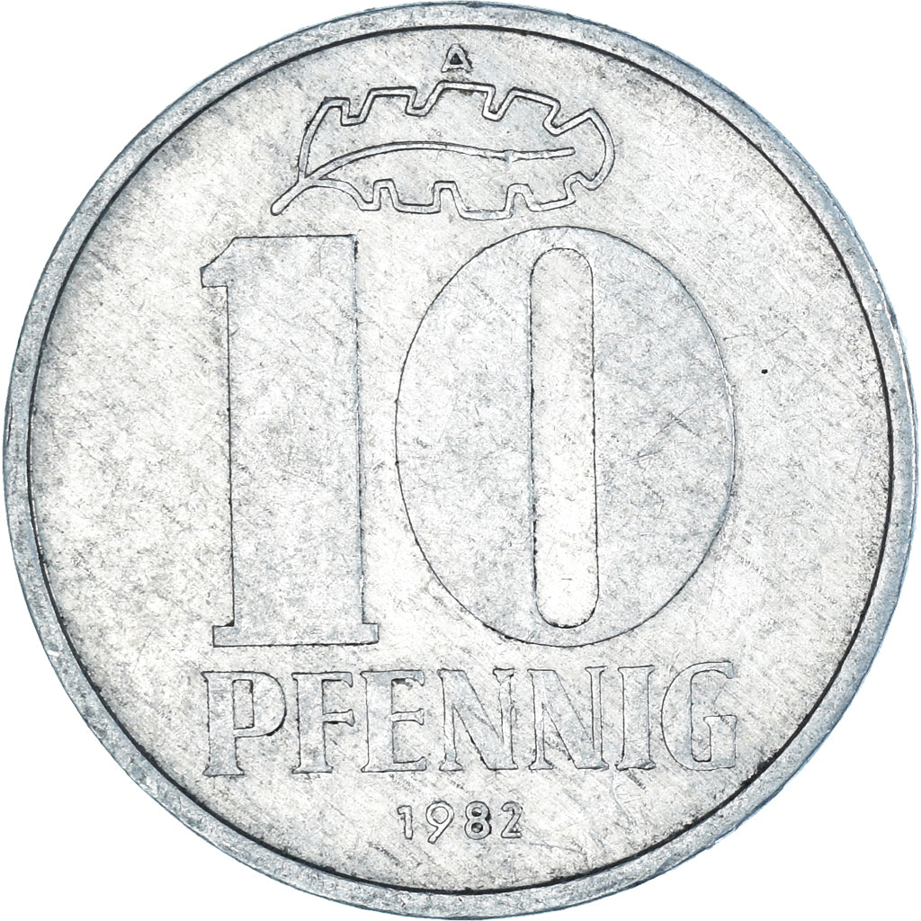 Coin, GERMAN-DEMOCRATIC REPUBLIC, 10 Pfennig, 1982