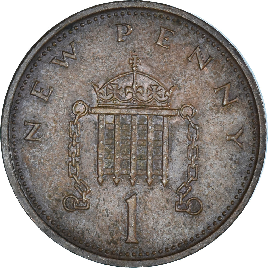 Coin, Great Britain, New Penny, 1974