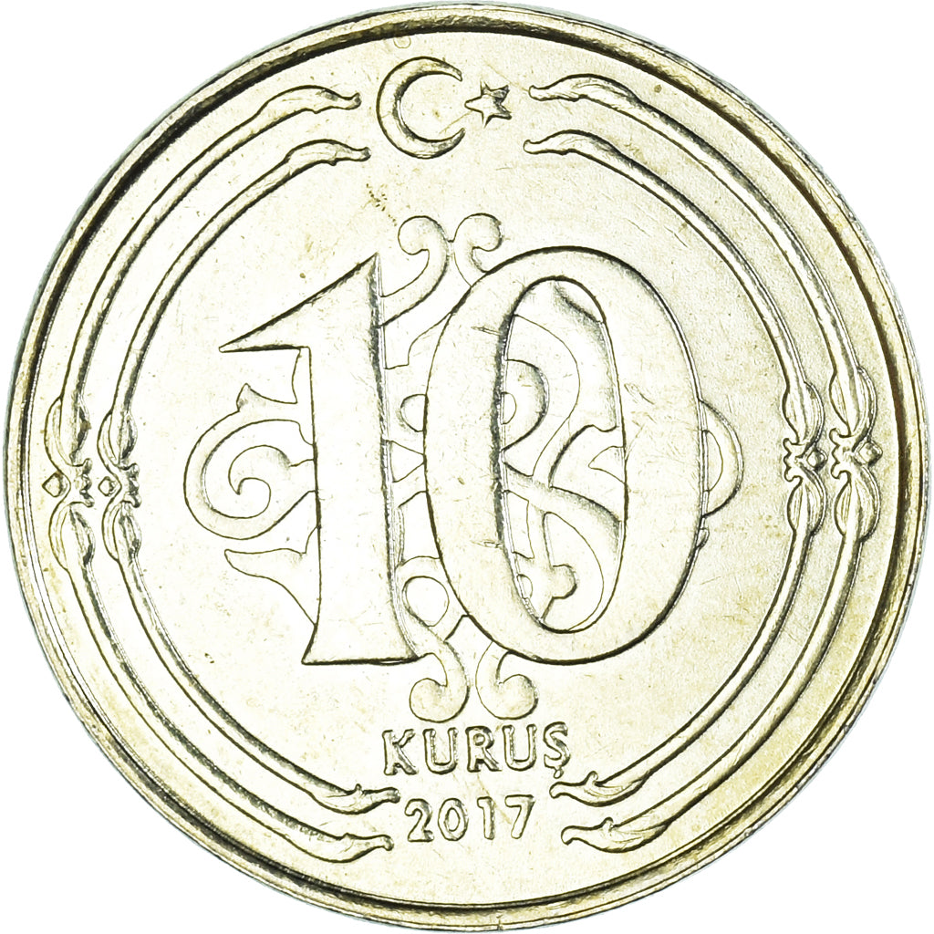 Moneta, Turchia, 10 Kurus, 2017