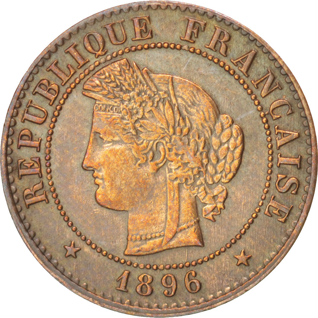 Coin, France, Cérès, Centime, 1896, Paris, AU(50-53), Bronze, KM:826.1