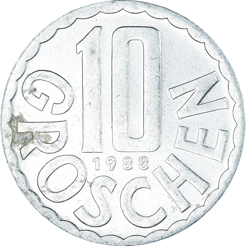 Münze, Österreich, 10 Groschen, 1988