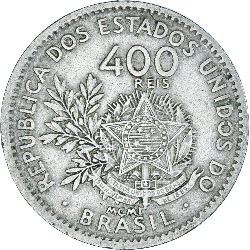 Moeda, Brasil, 400 Reis, 1901