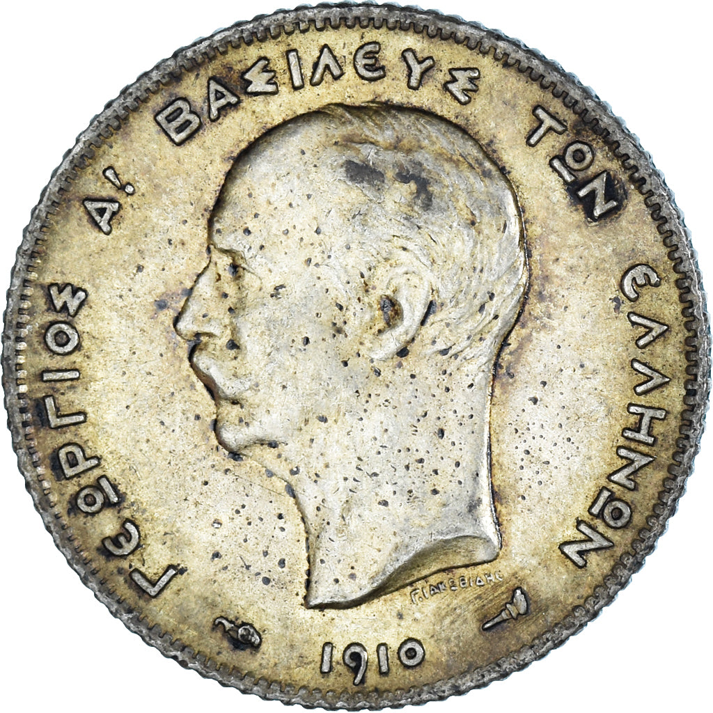 Moneda, Grecia, Drachma, 1910