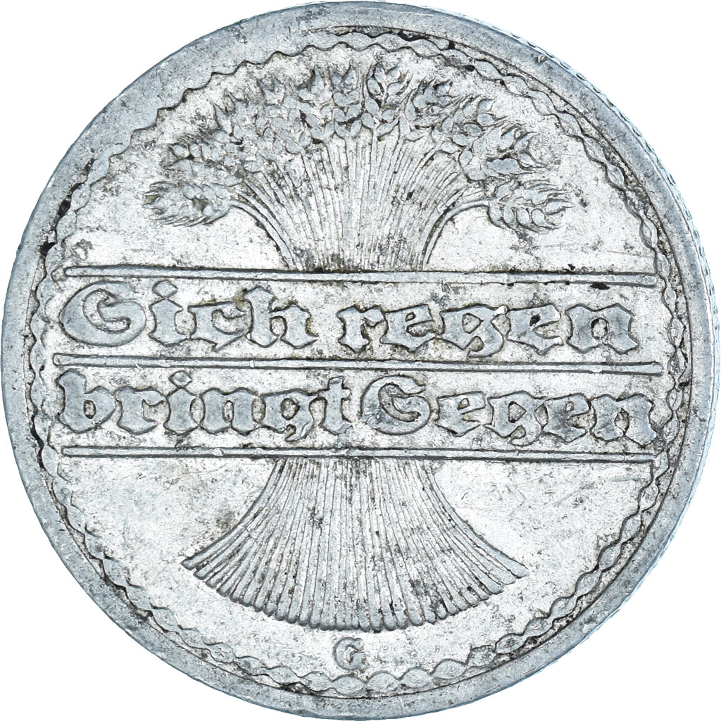 Münze, Deutschland, Weimarer Republik, 50 Pfennig, 1921