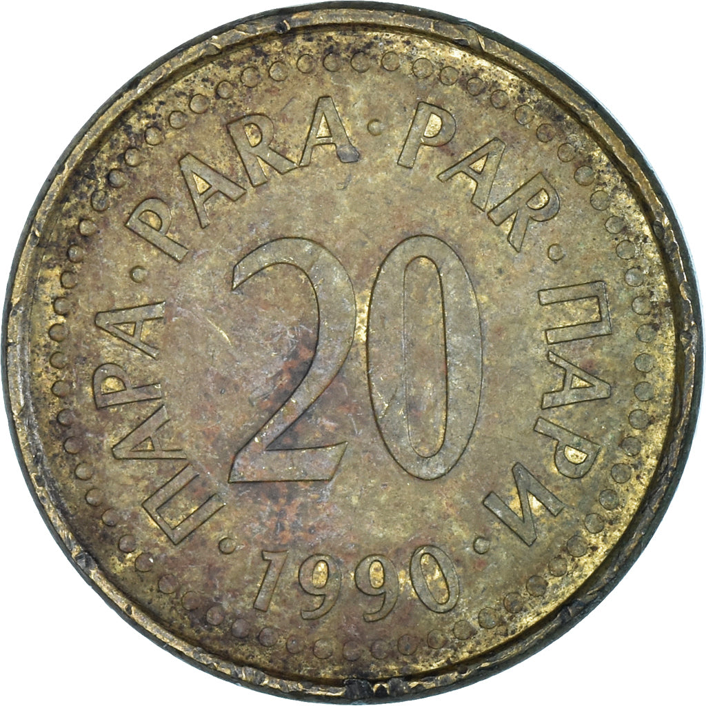 Coin, Yugoslavia, 20 Para, 1990