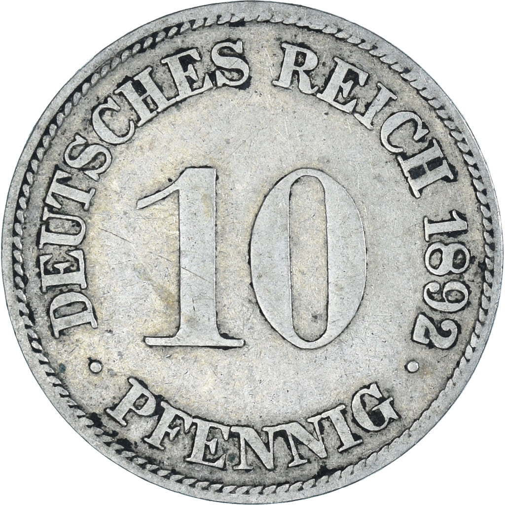 Coin, GERMANY - EMPIRE, 10 Pfennig, 1892