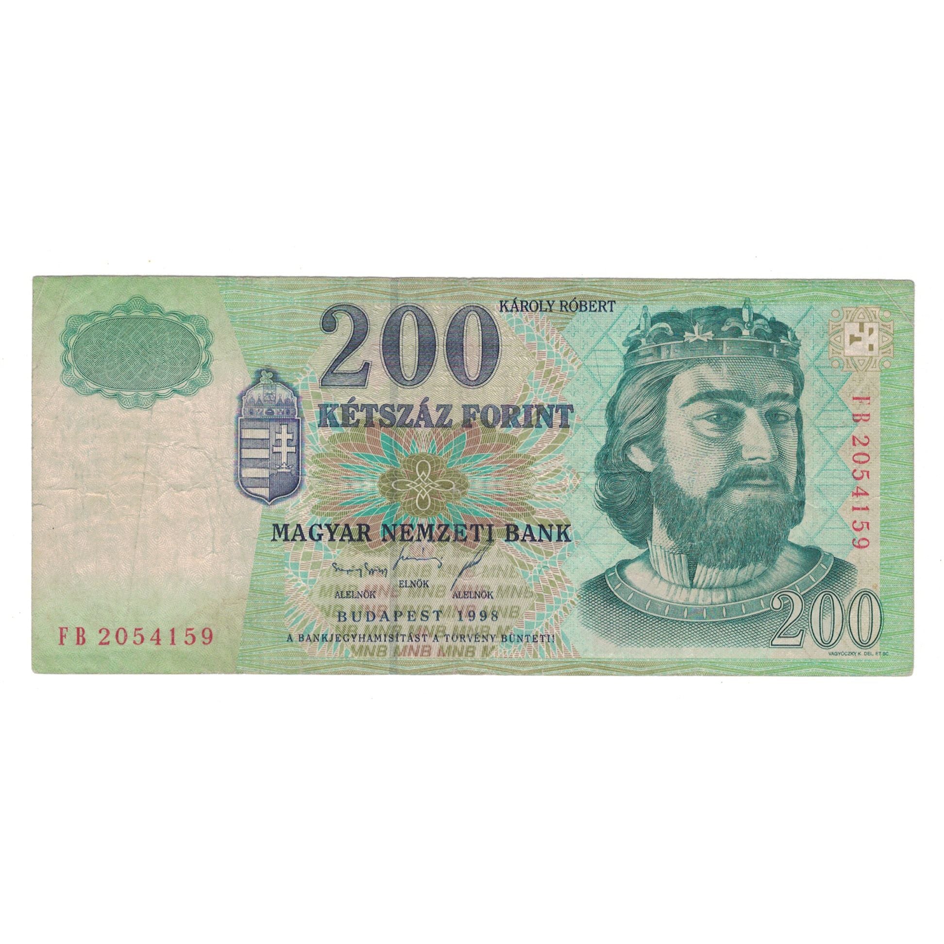 Nota, Hungria, 200 Forint, 1998, KM:178a, VF(30-35)