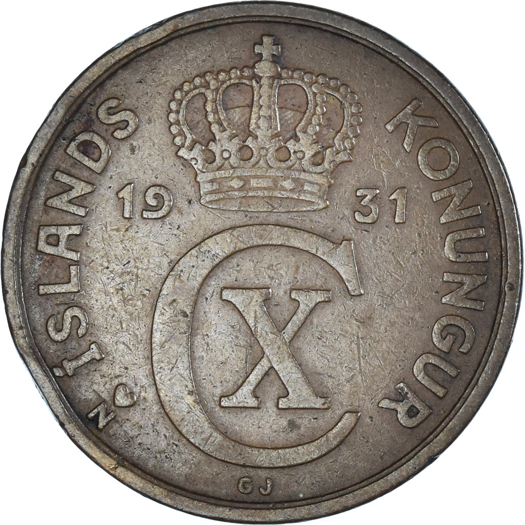 Münze, Iceland, 5 Aurar, 1931