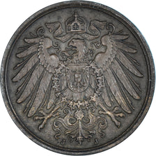 Monnaie, Empire allemand, 2 Pfennig, 1905