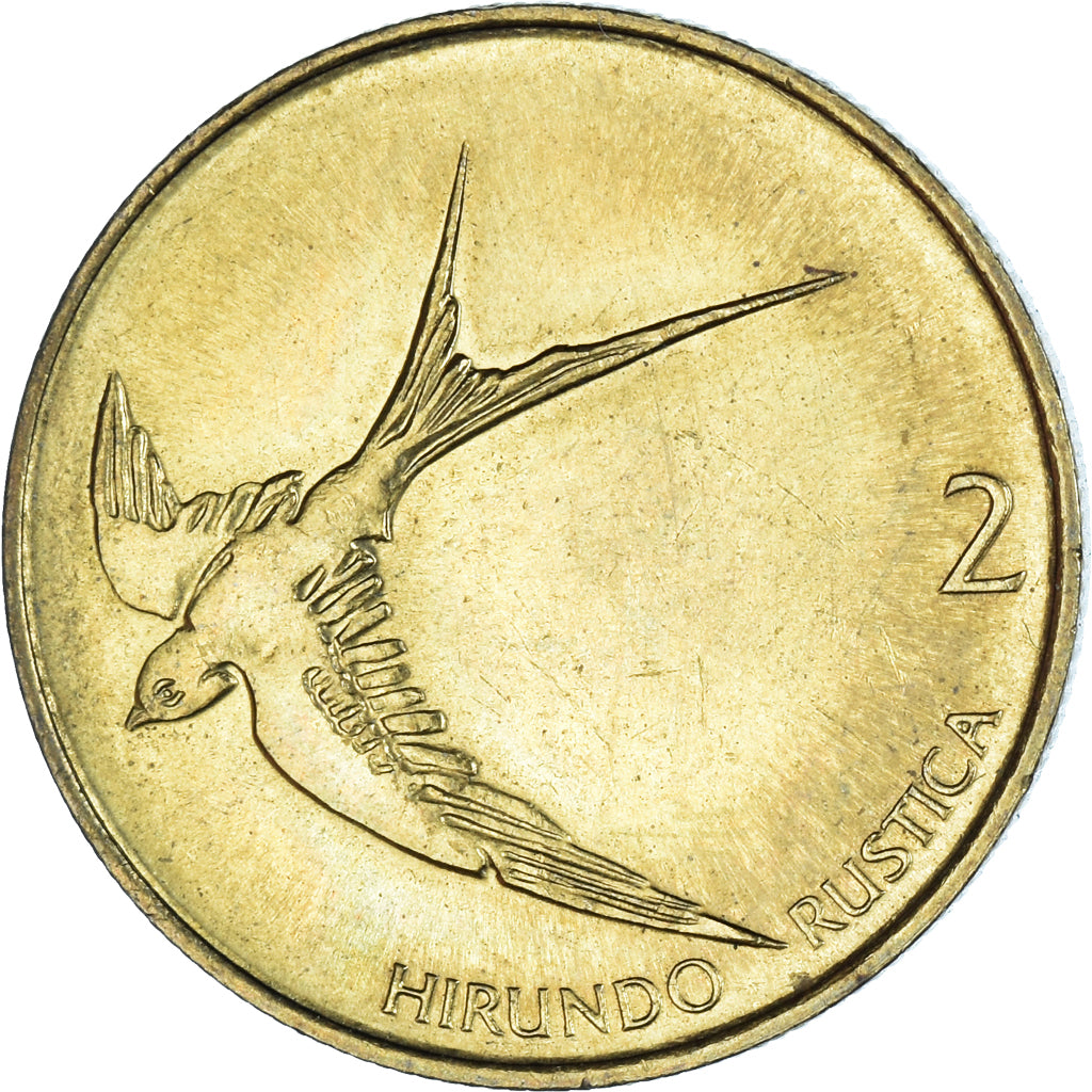 Coin, Slovenia, 2 Tolarja, 1992