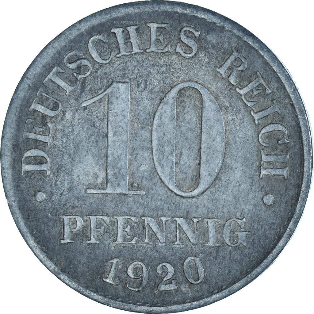 Moneta, GERMANIA - IMPERO, 10 Pfennig, 1920