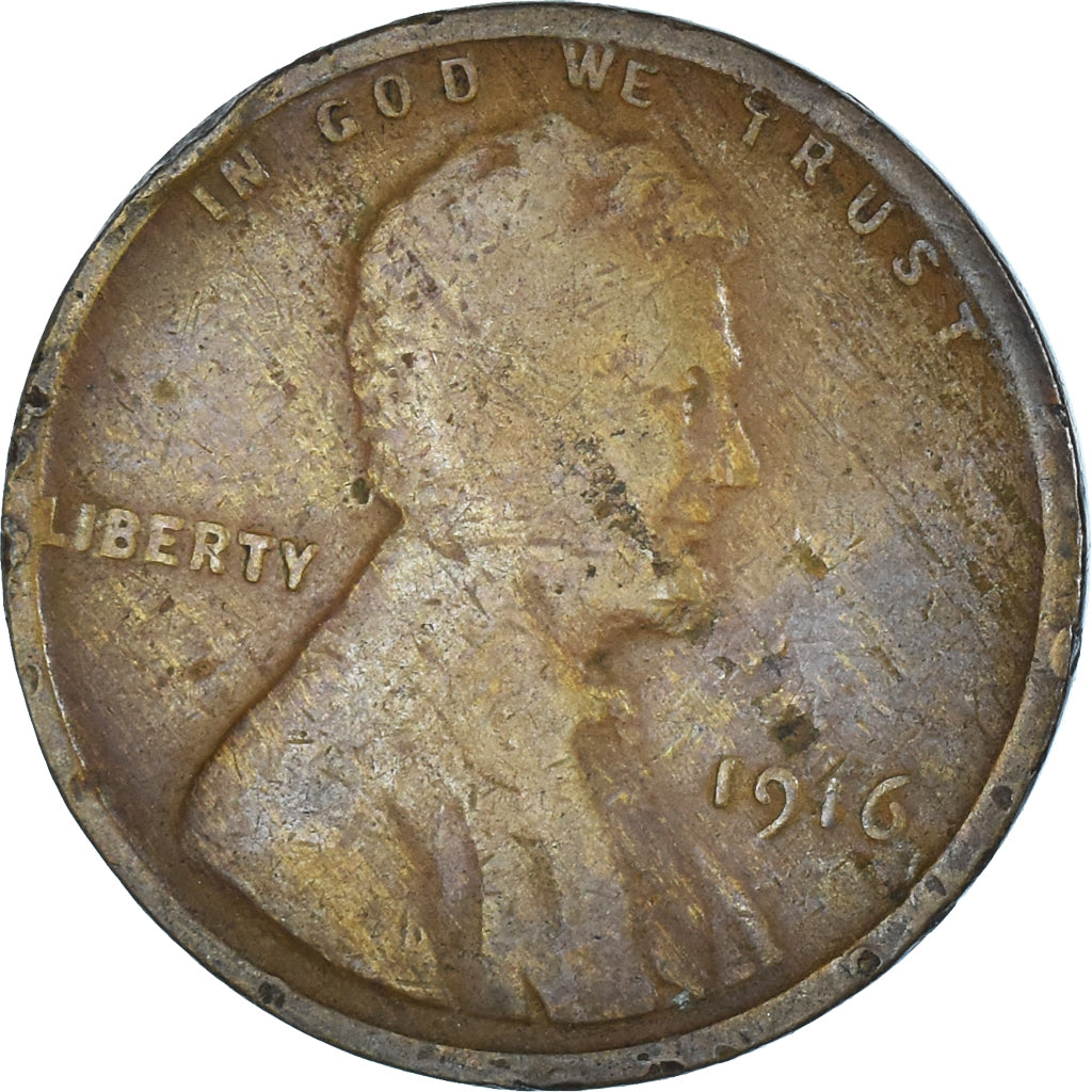 Monnaie, États-Unis, Cent, 1916