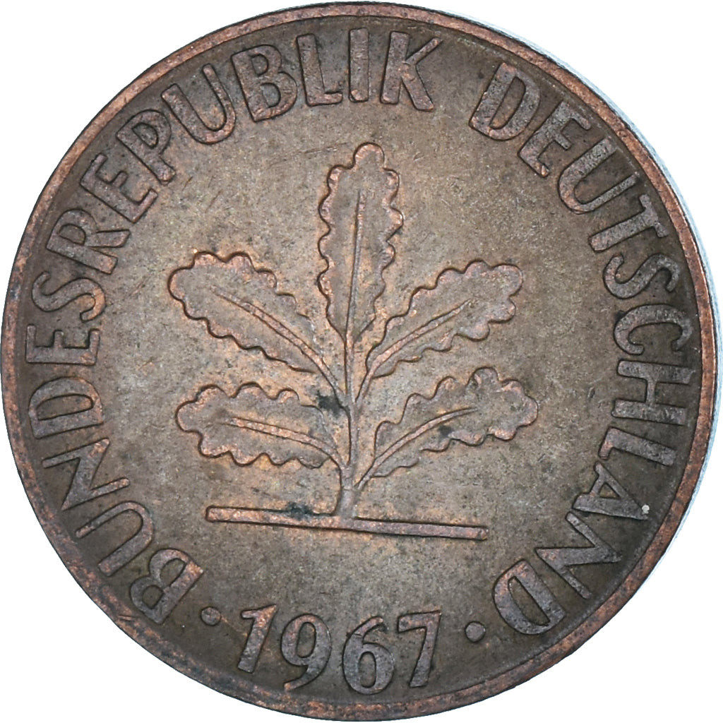 Moneda, ALEMANIA - REPÚBLICA FEDERAL, Pfennig, 1967