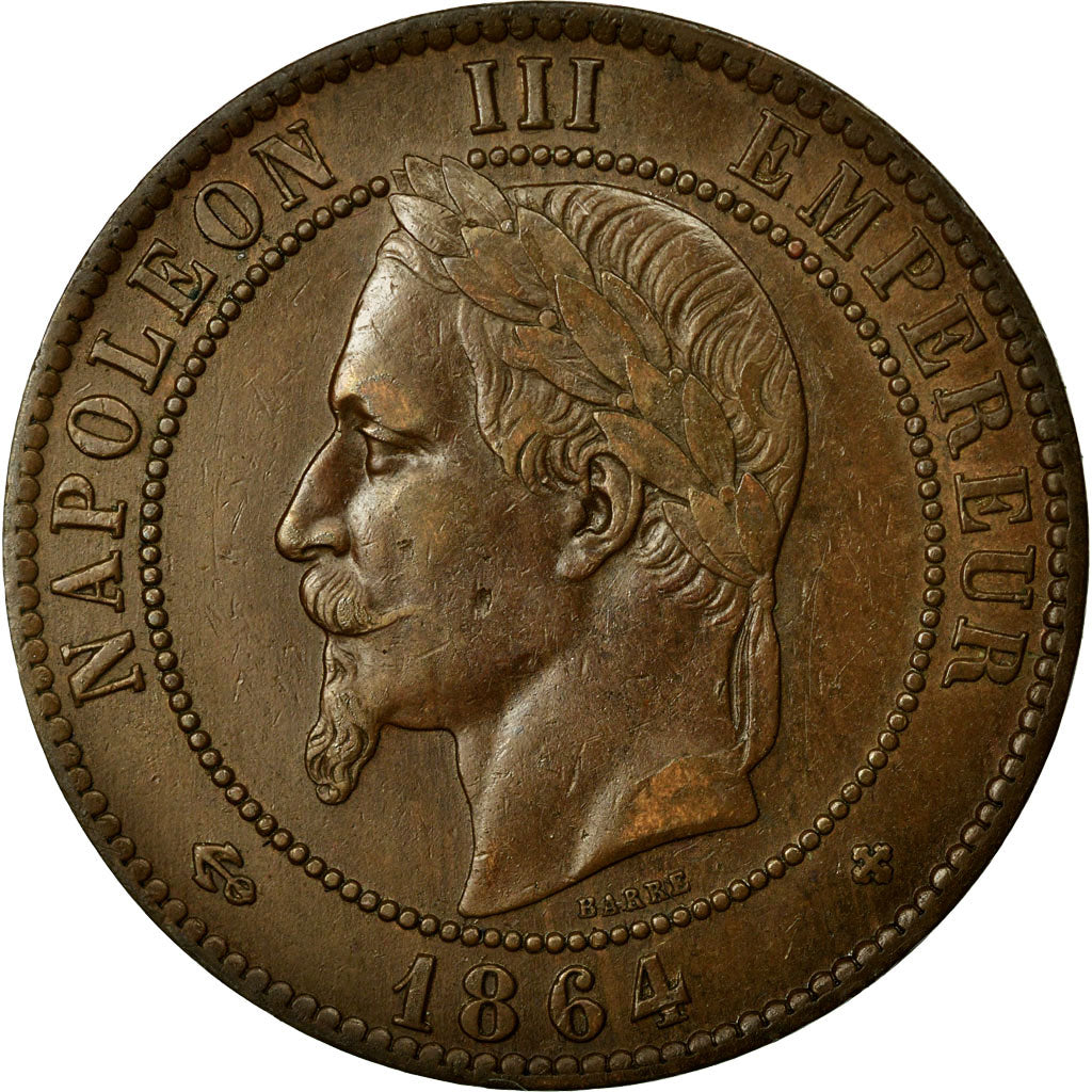 Coin, France, Napoleon III, Napoléon III, 10 Centimes, 1864, Strasbourg