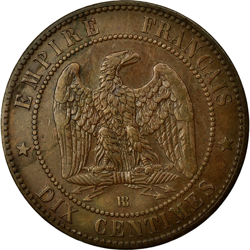 Coin, France, Napoleon III, Napoléon III, 10 Centimes, 1864, Strasbourg