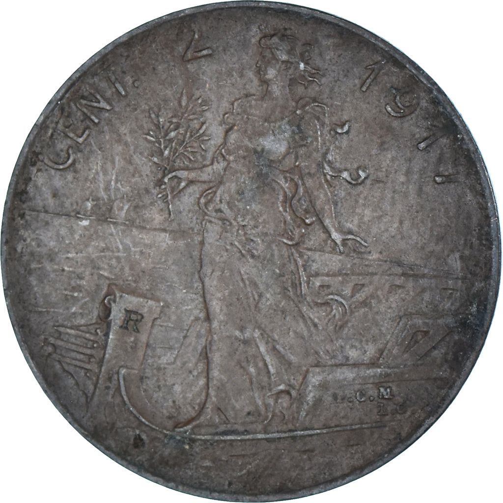 Moneta, Italia, 2 Centesimi, 1917