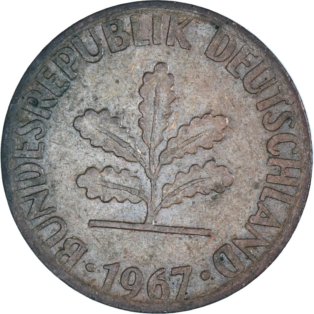 Coin, GERMANY - FEDERAL REPUBLIC, Pfennig, 1967