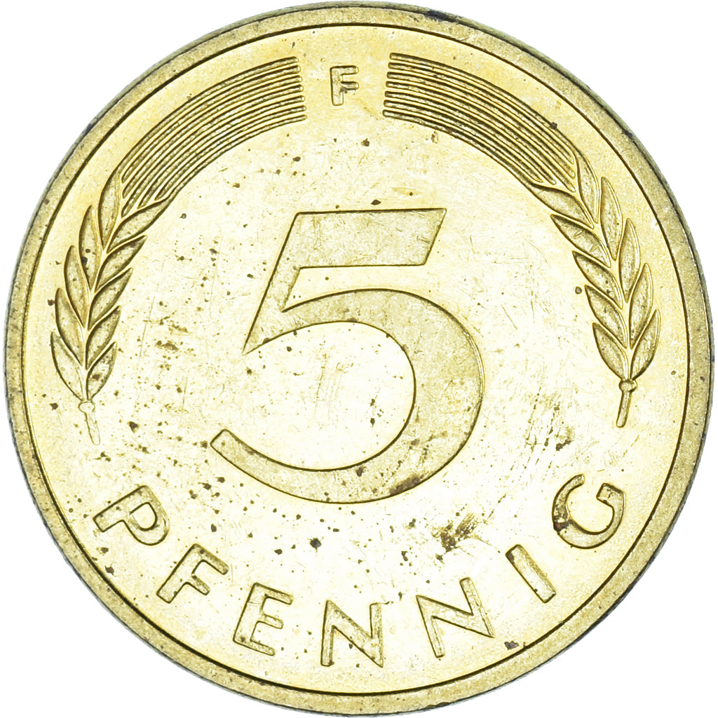 Monnaie, République fédérale allemande, 5 Pfennig, 1996