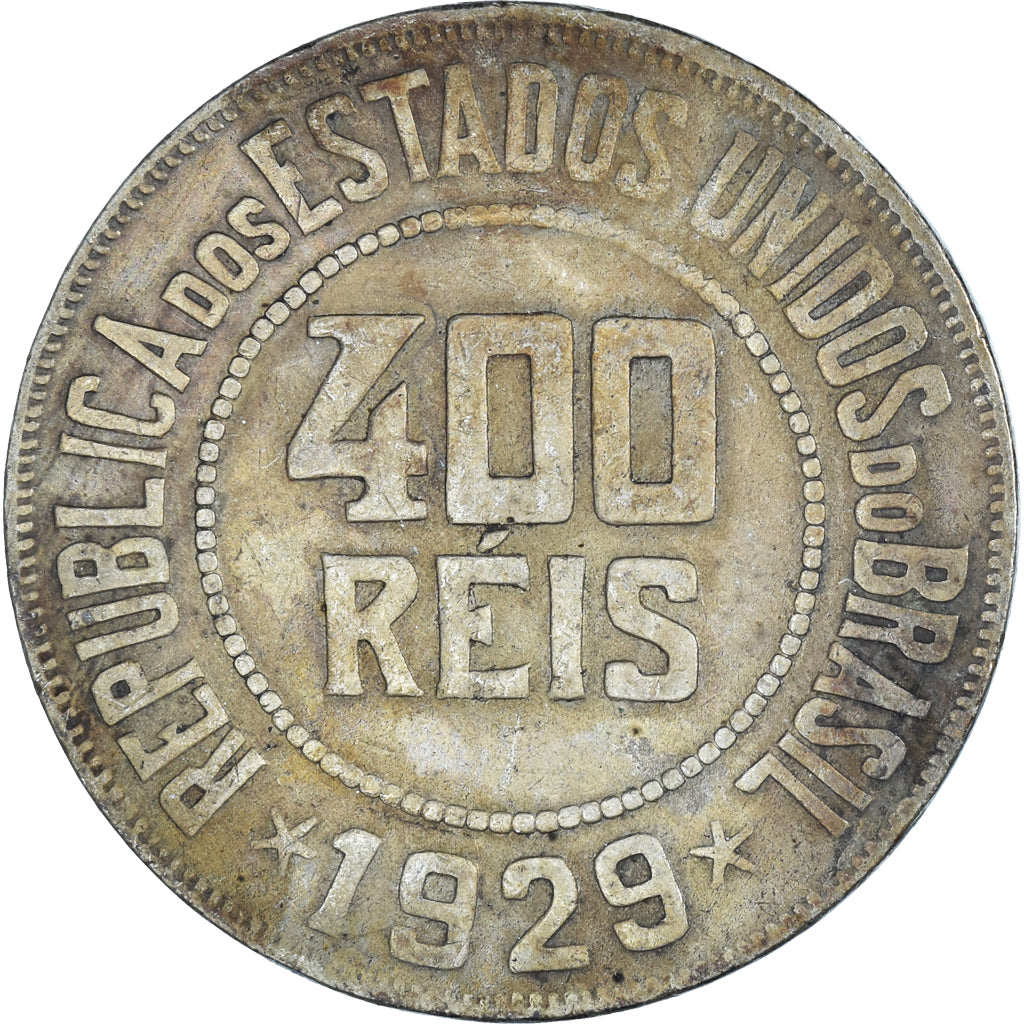 Moneda, Brasil, 400 Reis, 1929