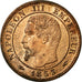 Moneda, Francia, Napoleon III, Napoléon III, Centime, 1853, Paris, SC, Bronce