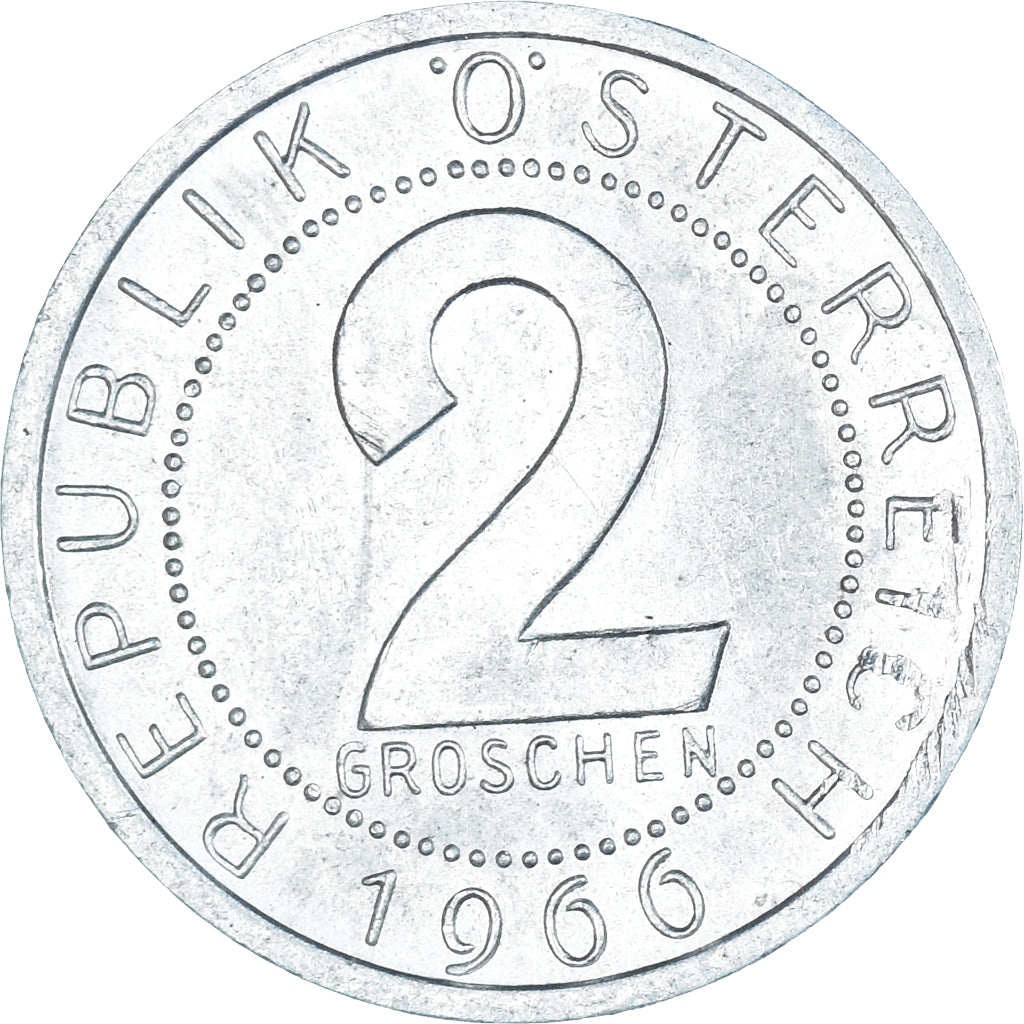 Coin, Austria, 2 Groschen, 1966