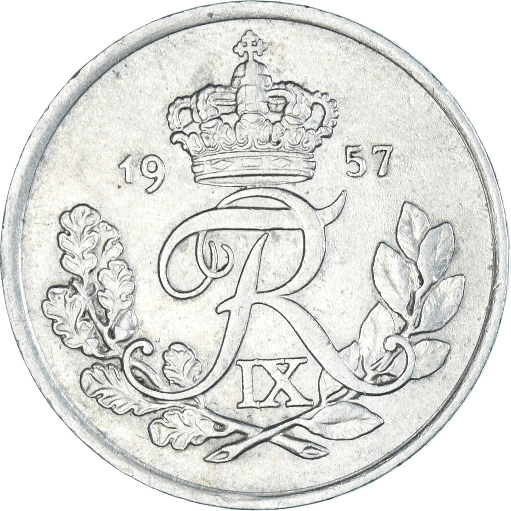 Munten, Denemarken, 25 Öre, 1957