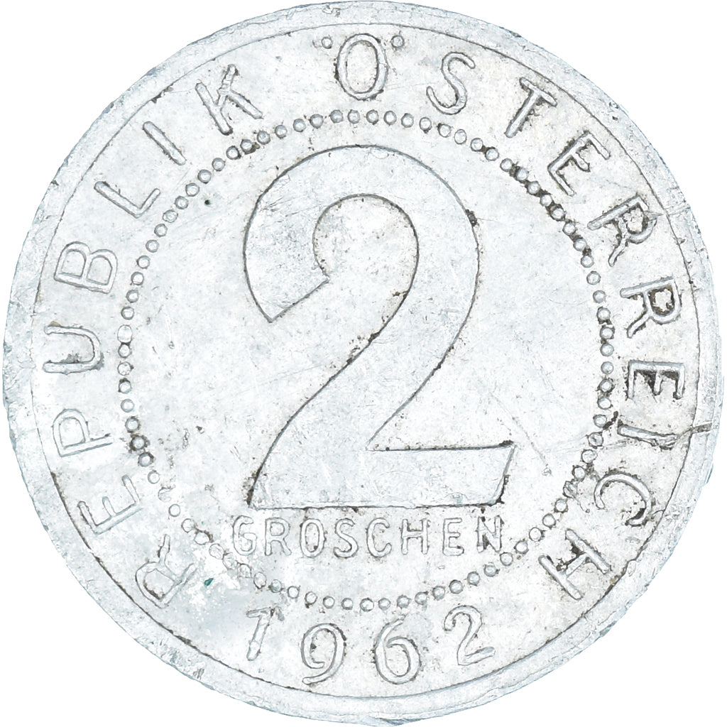 Coin, Austria, 2 Groschen, 1962
