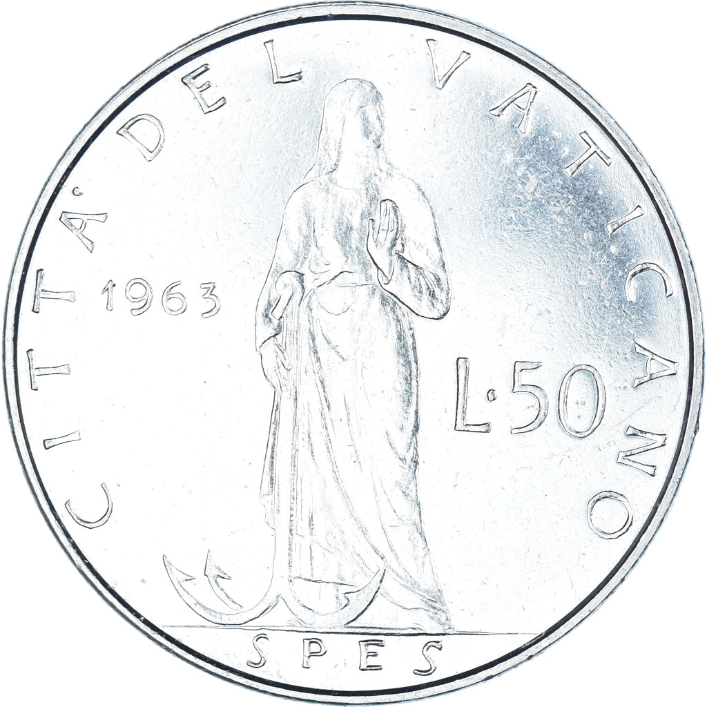 Münze, Vatikan, 50 Lire, 1963