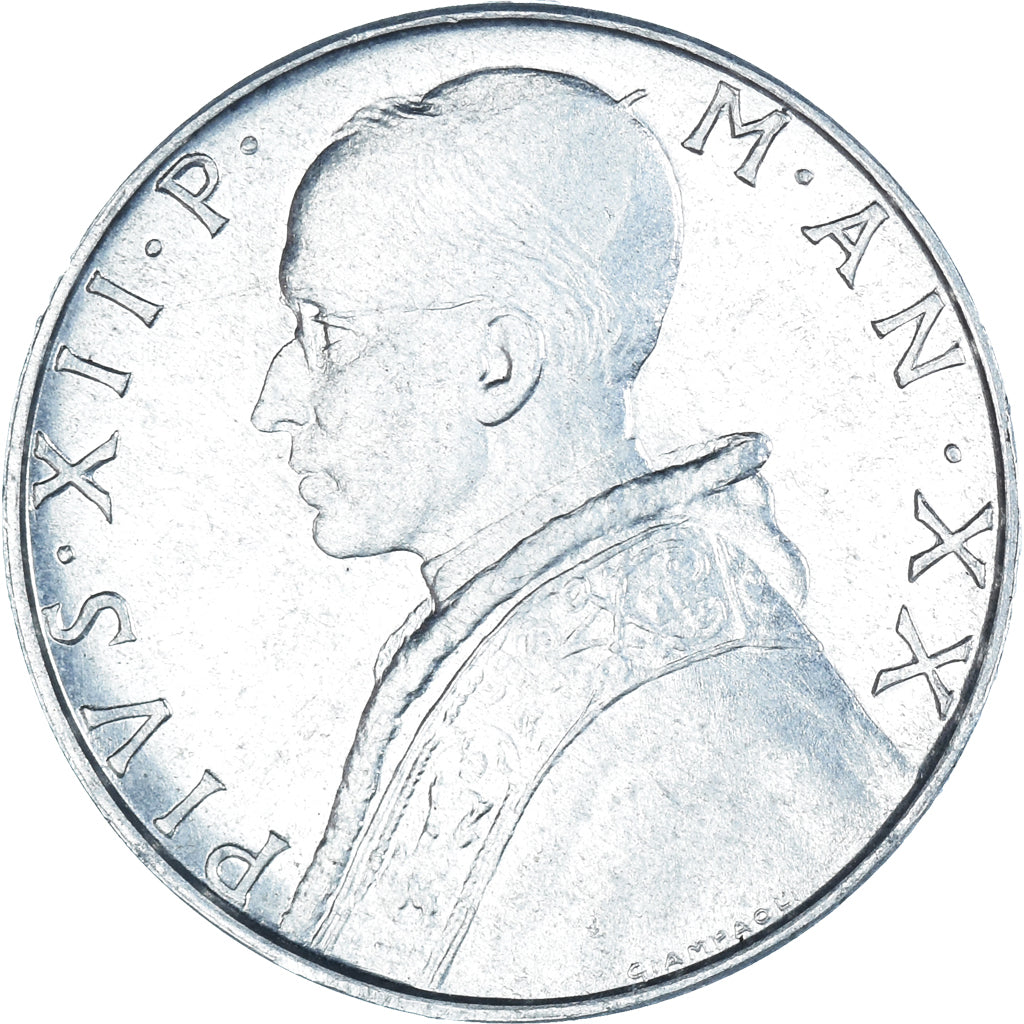 Coin, Vatican, 10 Lire, 1958