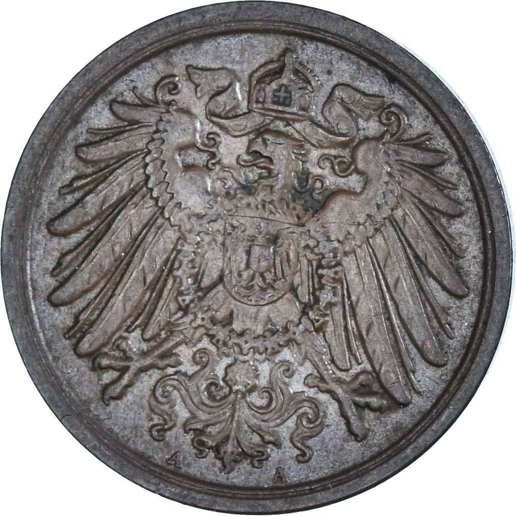 Moneta, GERMANIA - IMPERO, 2 Pfennig, 1908