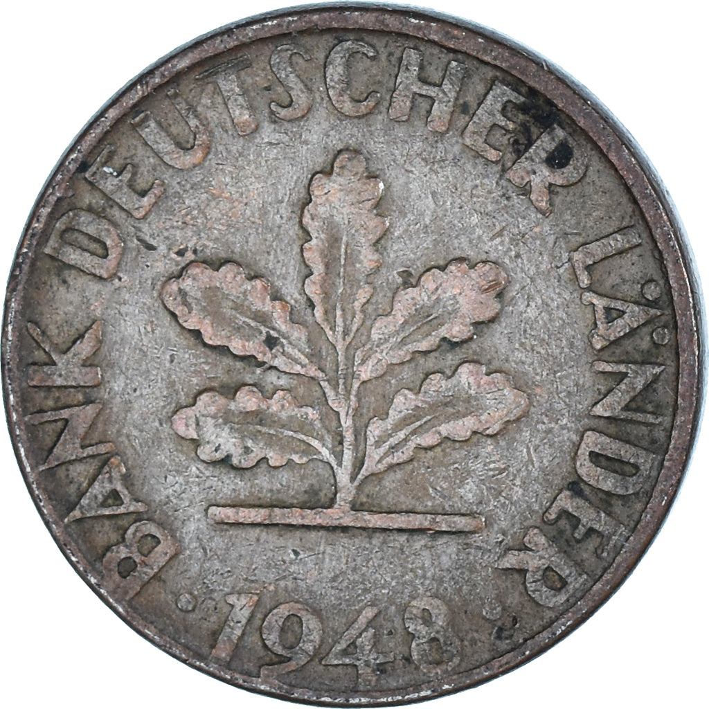 Moneta, Germania, Pfennig, 1948