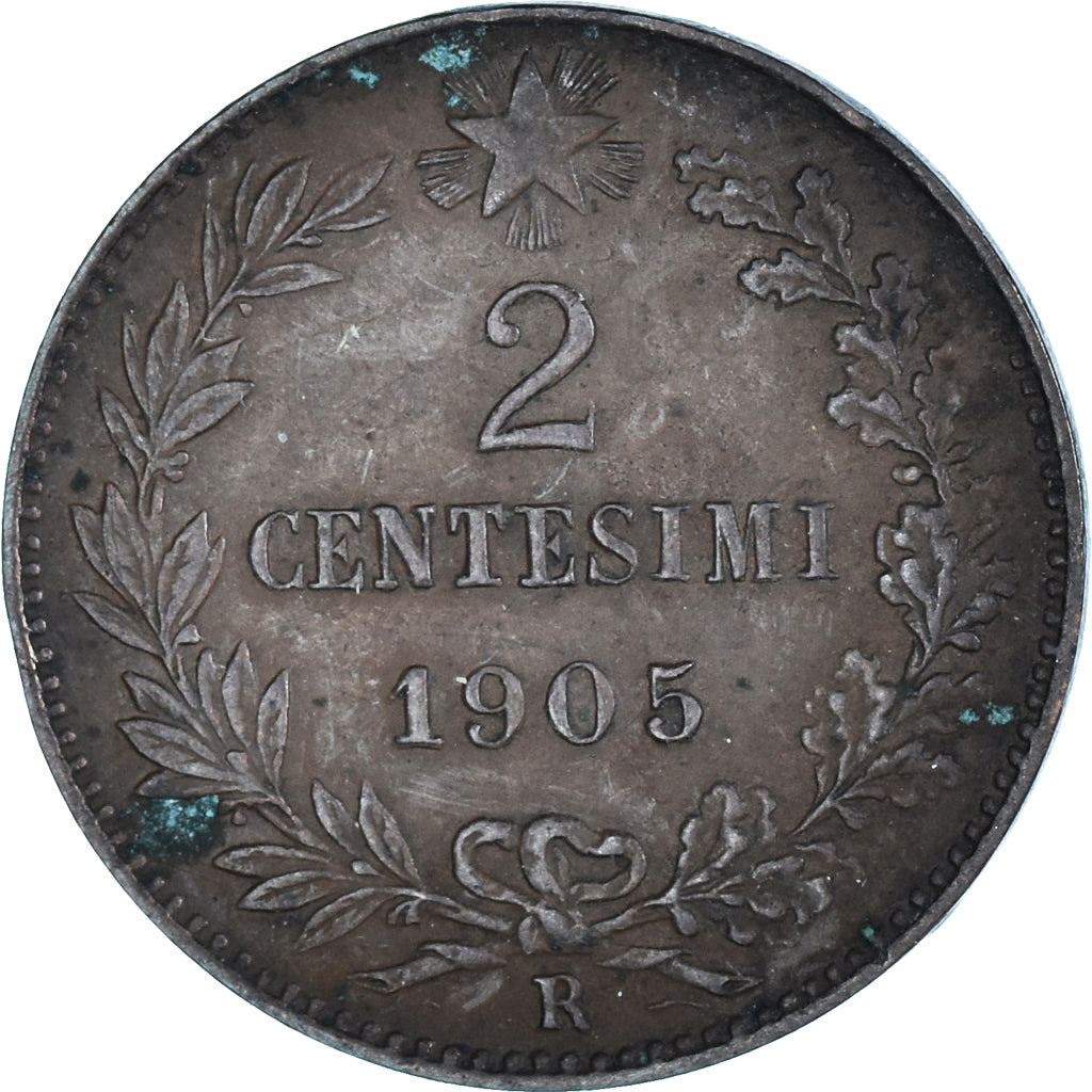 Moneda, Italia, 2 Centesimi, 1905