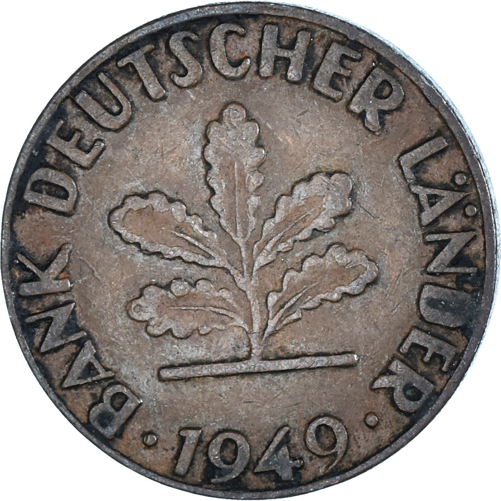 Coin, GERMANY - FEDERAL REPUBLIC, Pfennig, 1949