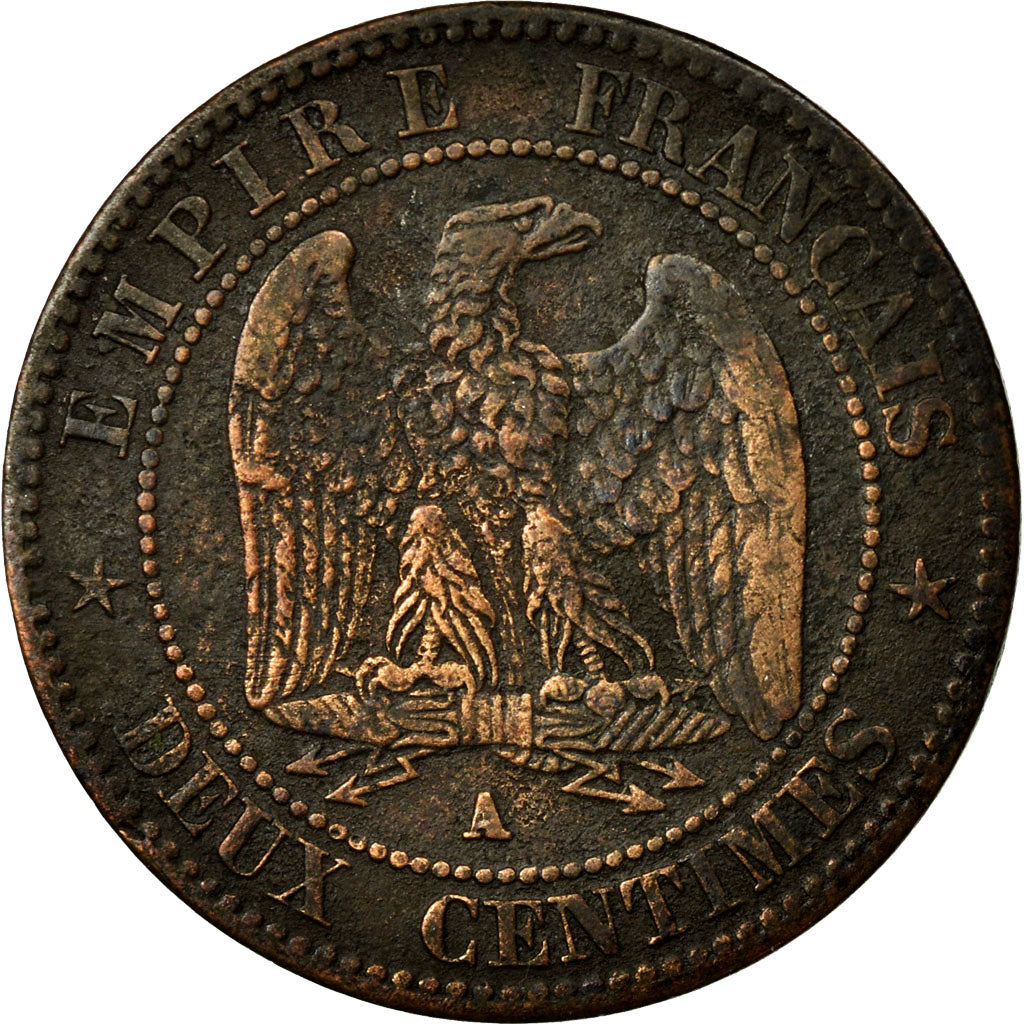Coin, France, Napoleon III, Napoléon III, 2 Centimes, 1861, Paris, EF(40-45)