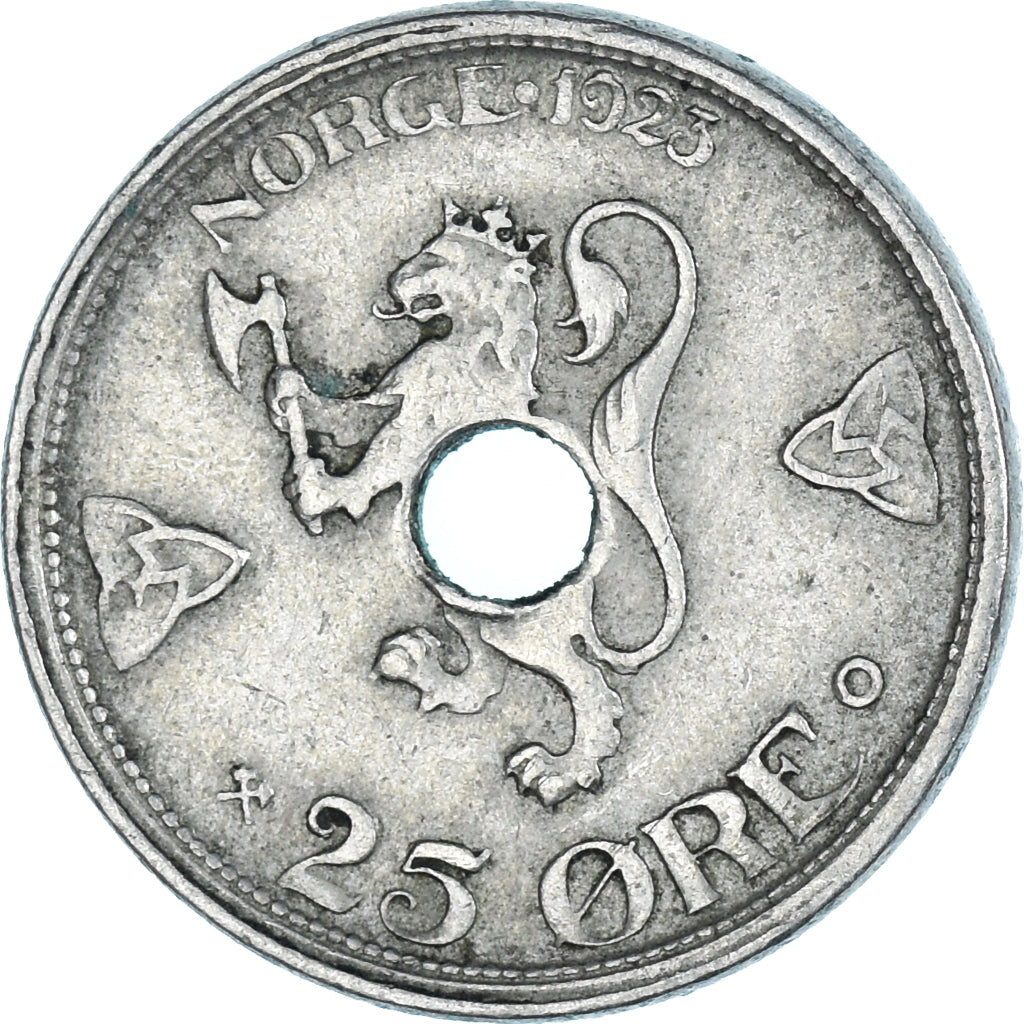 Moeda, Noruega, 25 Öre, 1923