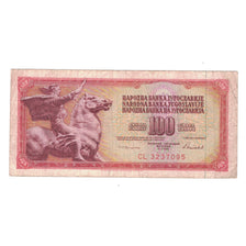 Banknote, Yugoslavia, 100 Dinara, 1986, 1986-05-16, KM:90b, VG(8-10)