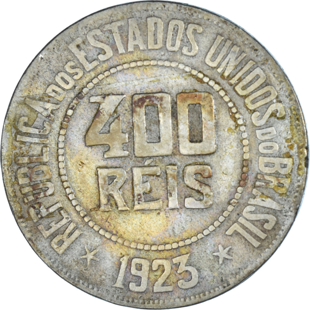 Monnaie, Brésil, 400 Reis, 1923