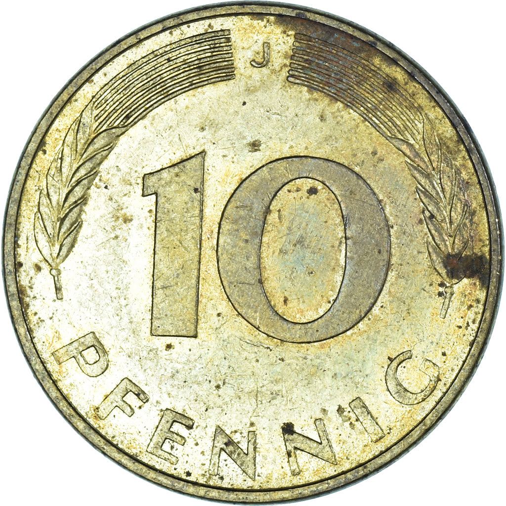 Münze, Deutschland, 10 Pfennig, 1981