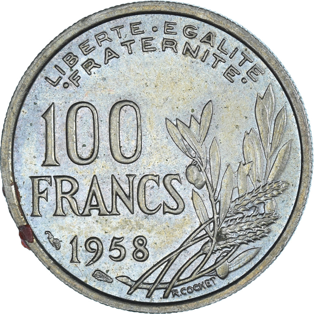 Münze, Frankreich, 100 Francs, 1958